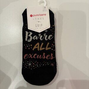 Pure Barre Low Rise Grip Socks - Barre All Excuses